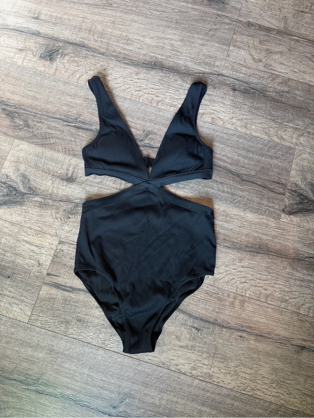 Aerie ribbed crossover swimsuit